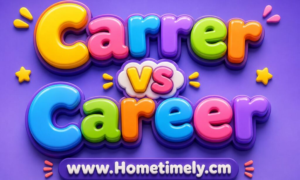Carrer vs Career Which One Is Correct