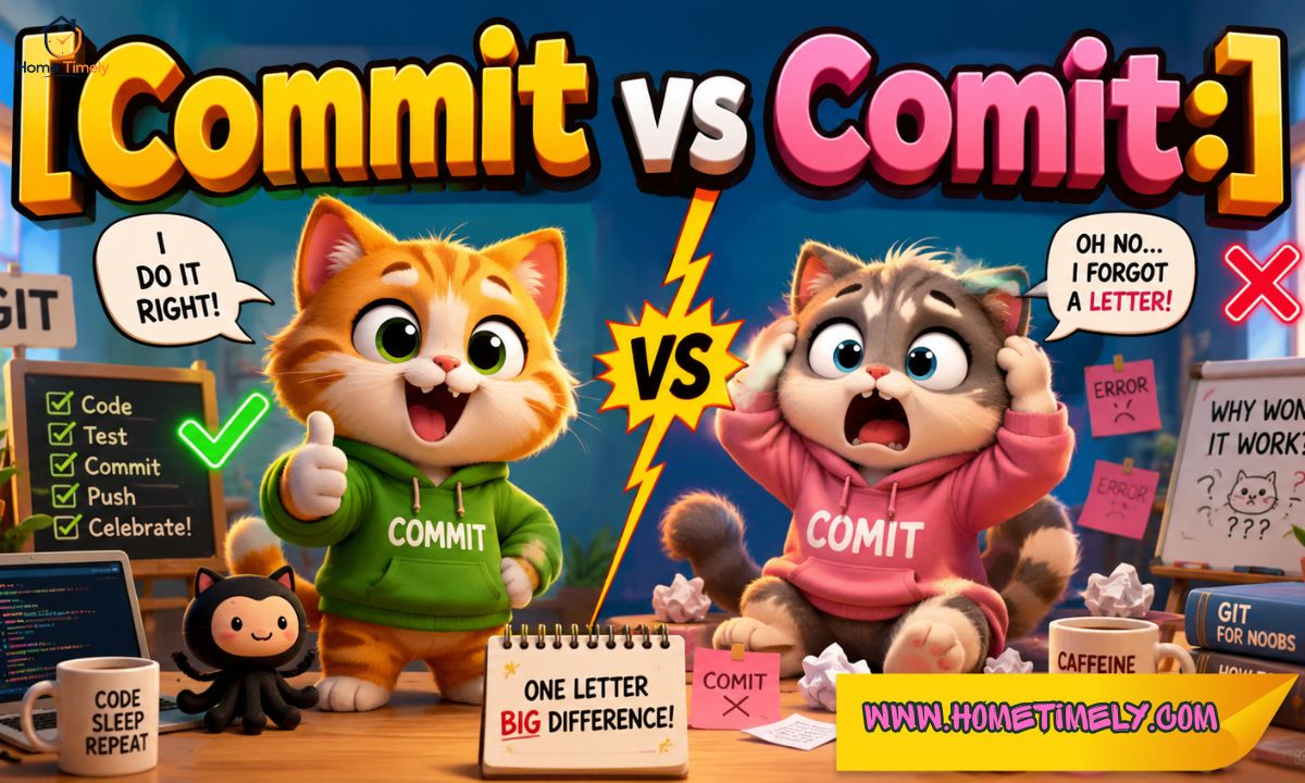 Commit vs Comit Correct Spelling, Clear Difference, and Complete Usage Guide