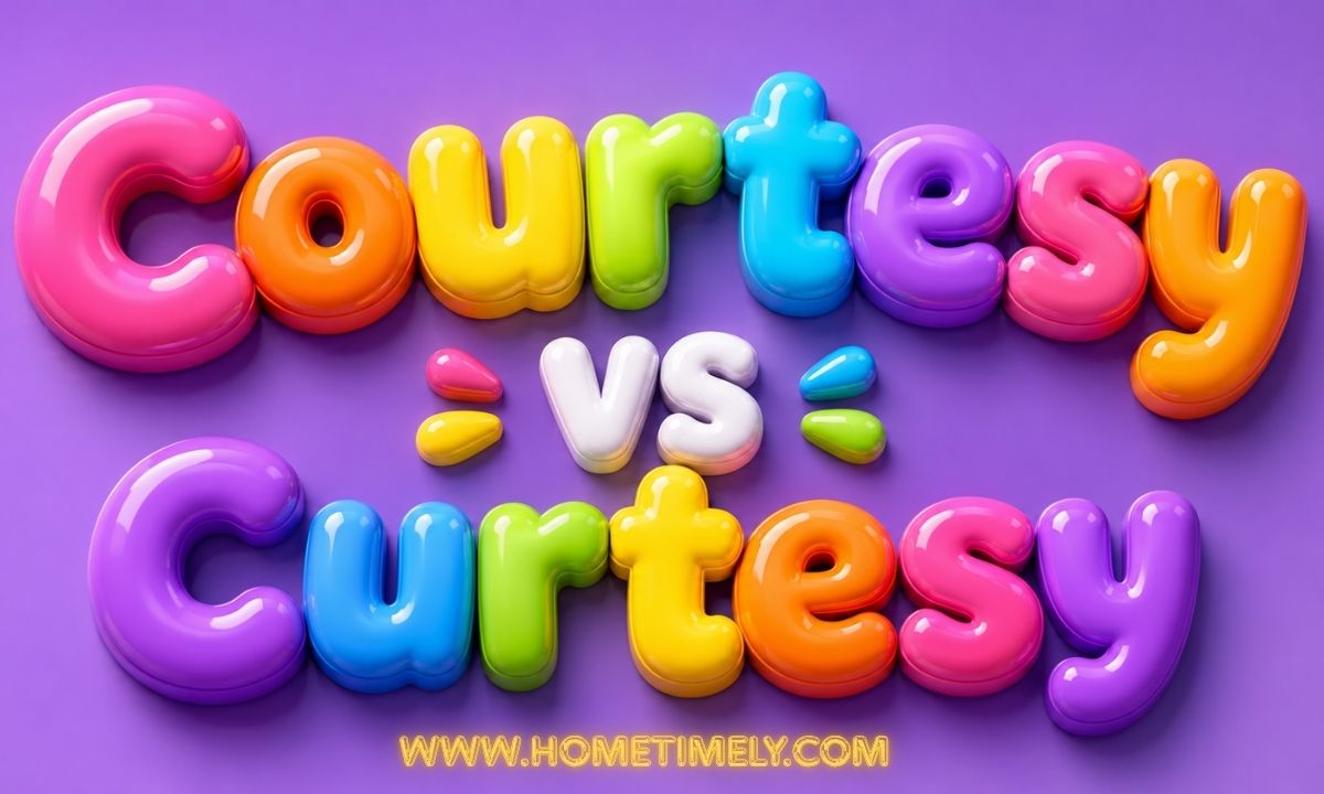 Courtesy vs Curtesy Usage, Meaning, and Common Mistakes