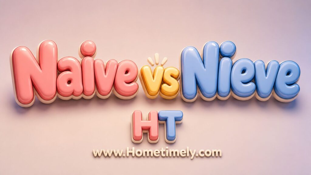 Naïve vs Naive Which Should You Use