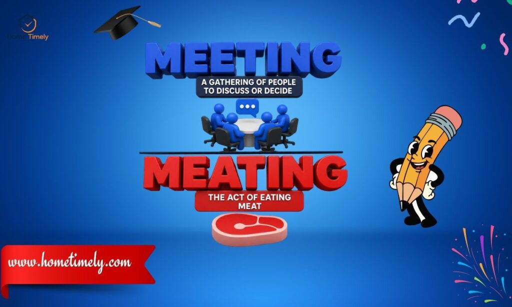 Origins and Meanings of Meeting and Meating 