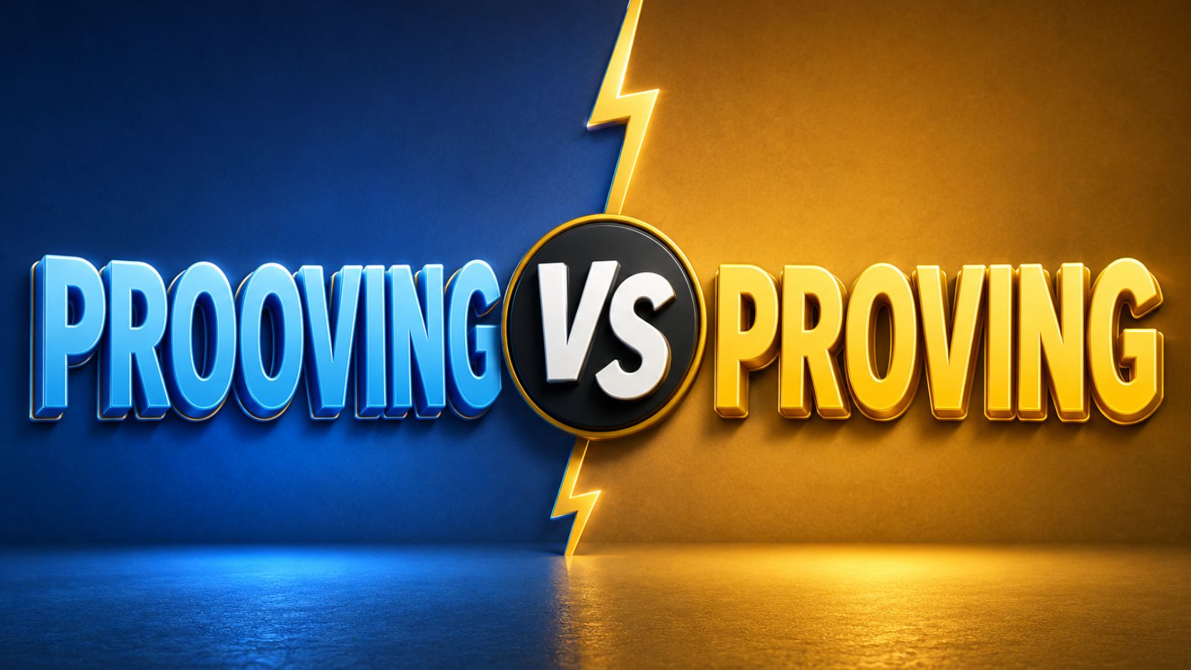 Proof vs Prove