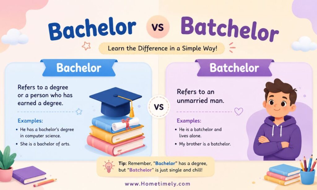 Quick Answer Bachelor vs Batchelor