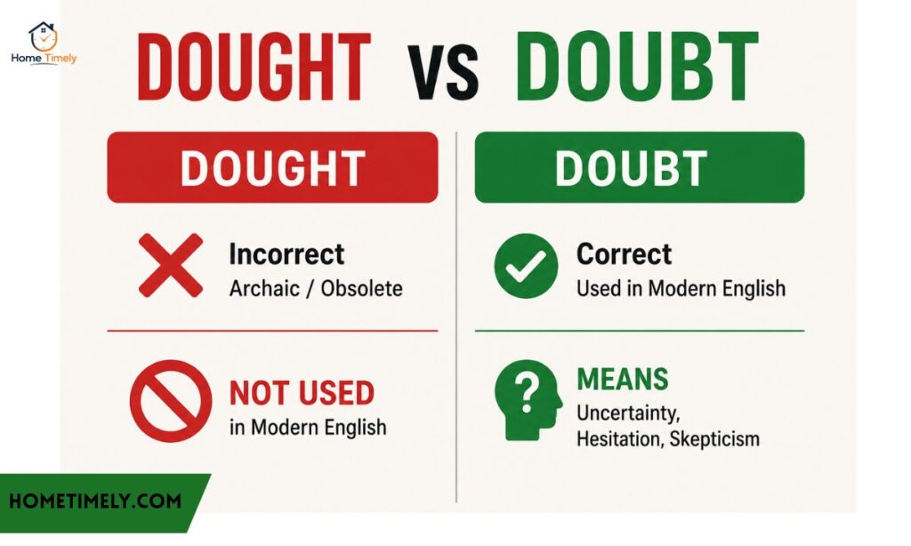 Quick Answer Dought vs Doubt