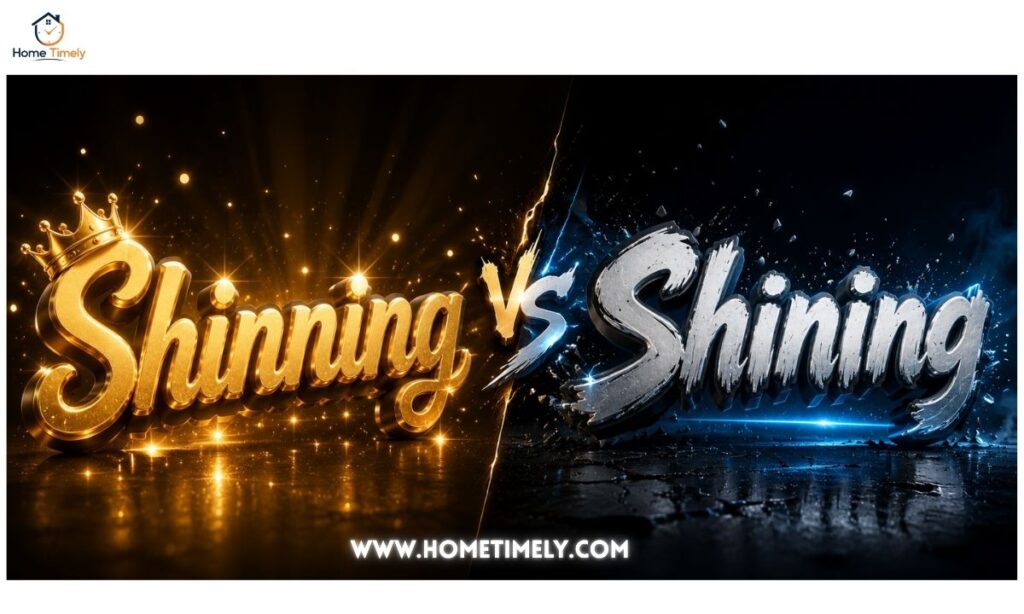 Shinning vs Shining — Grammar and Meaning Breakdown