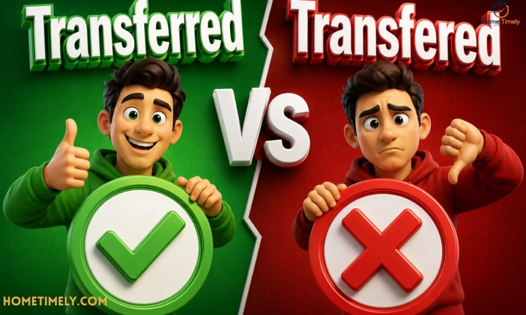 Transferred vs Transfered The Core Difference