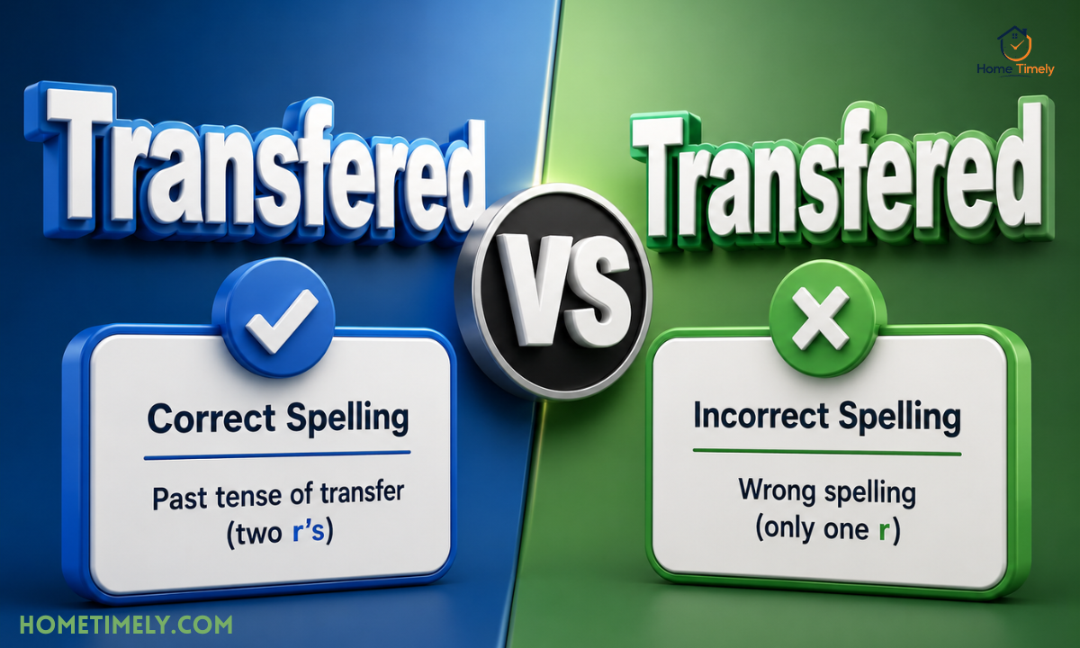 Transferred vs Transfered Which Is Correct