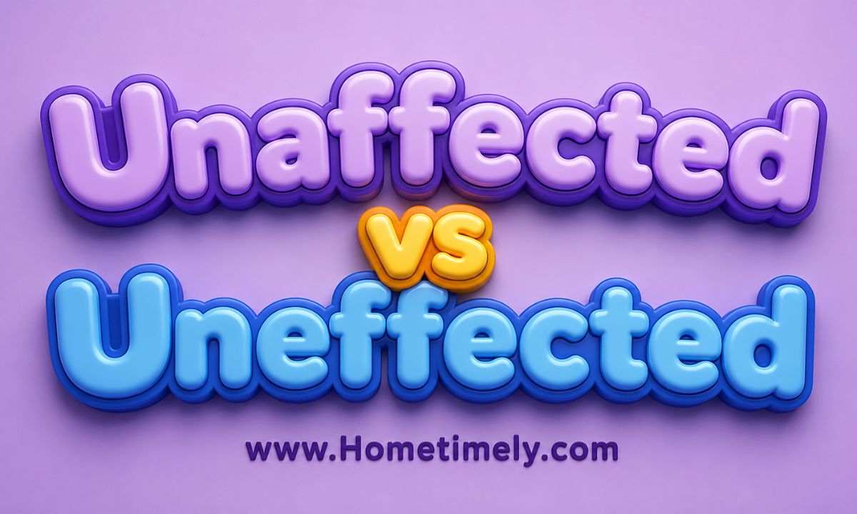 Unaffected vs Uneffected Which Word to Use Correctly