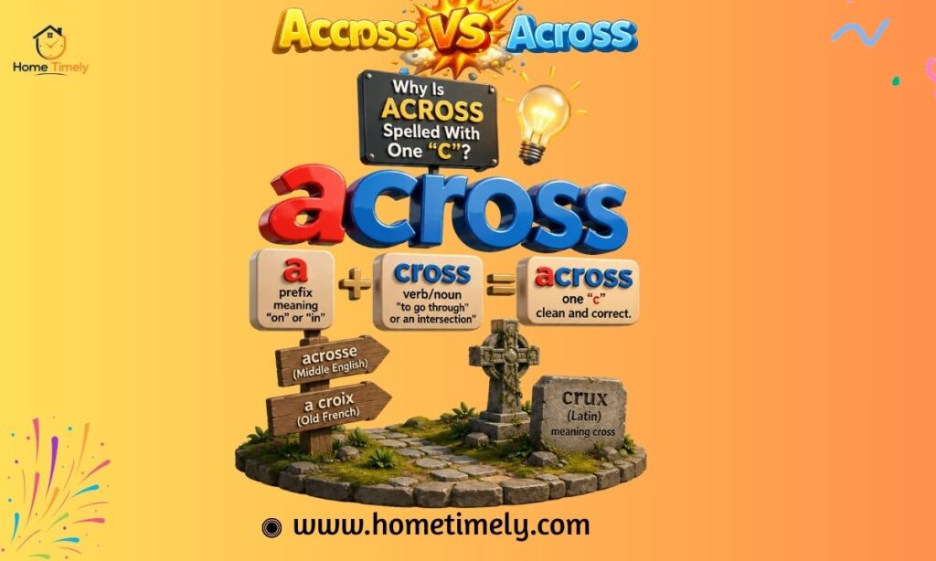 Why Is Across Spelled With One C