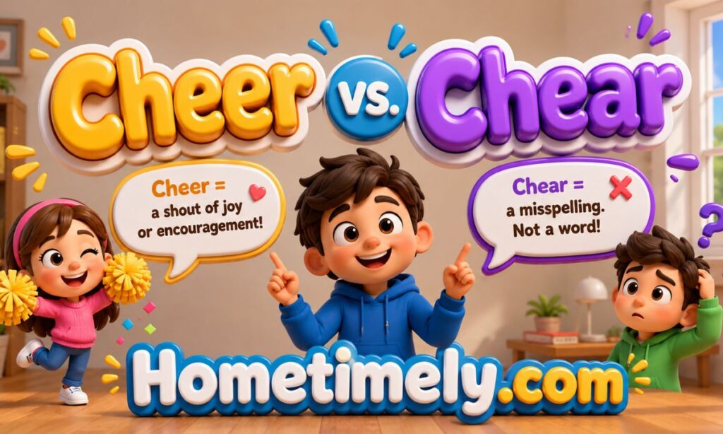 Cheer vs. Chear The Simple Truth