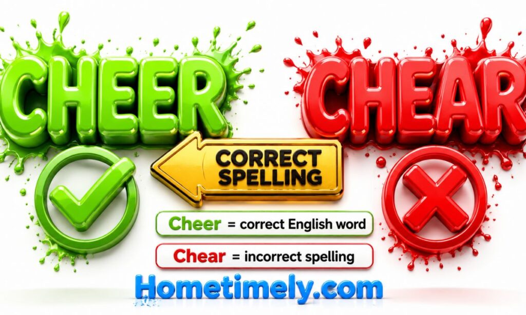 Difference Between Cheer and Chear