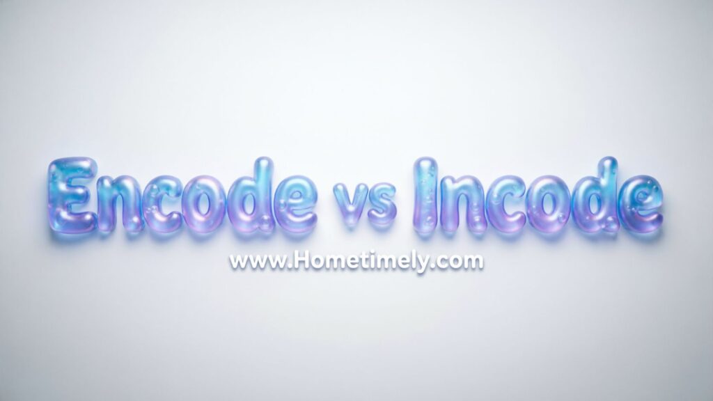 Encode vs Encrypt vs Decode (Important Distinction)
