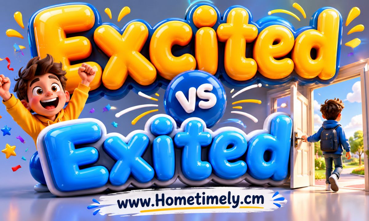 Excited vs Exited Learn the Difference and Usage