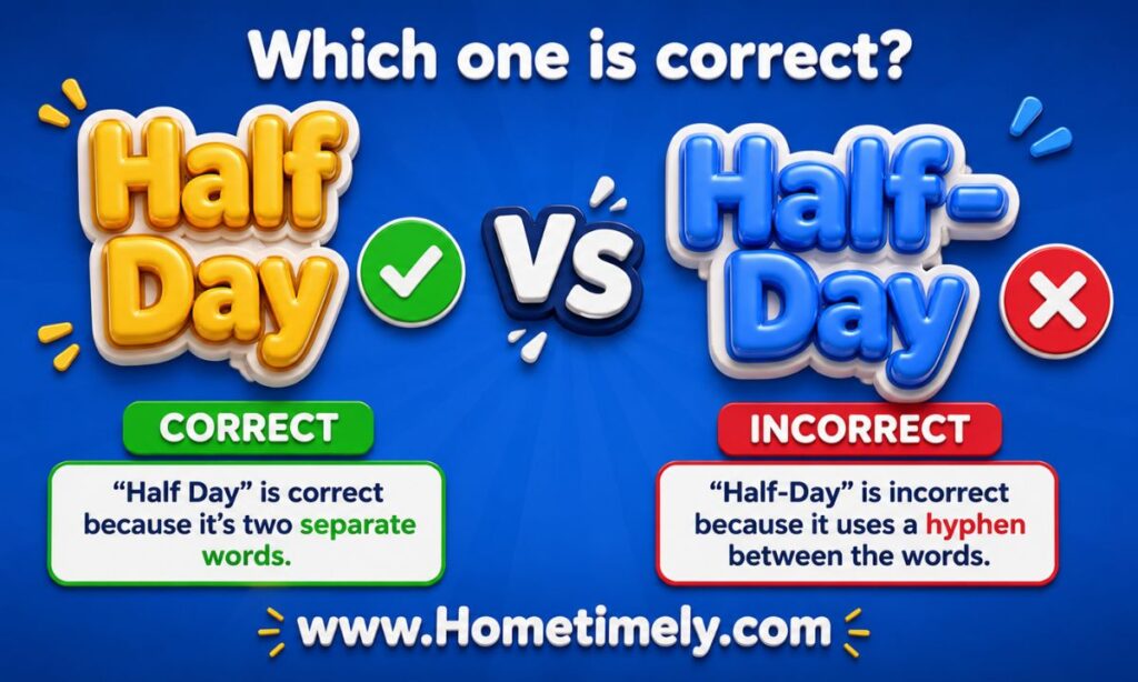 Half Day Spelling