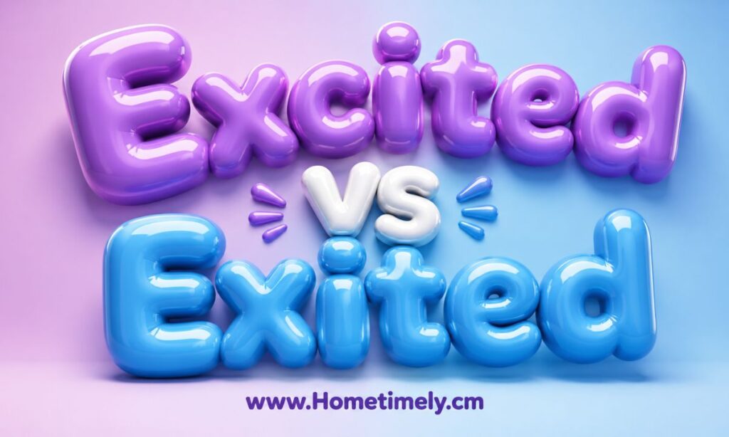 How to Use Excited and Exited in Sentences