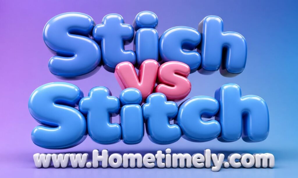 Key Takeaways Stich vs Stitch