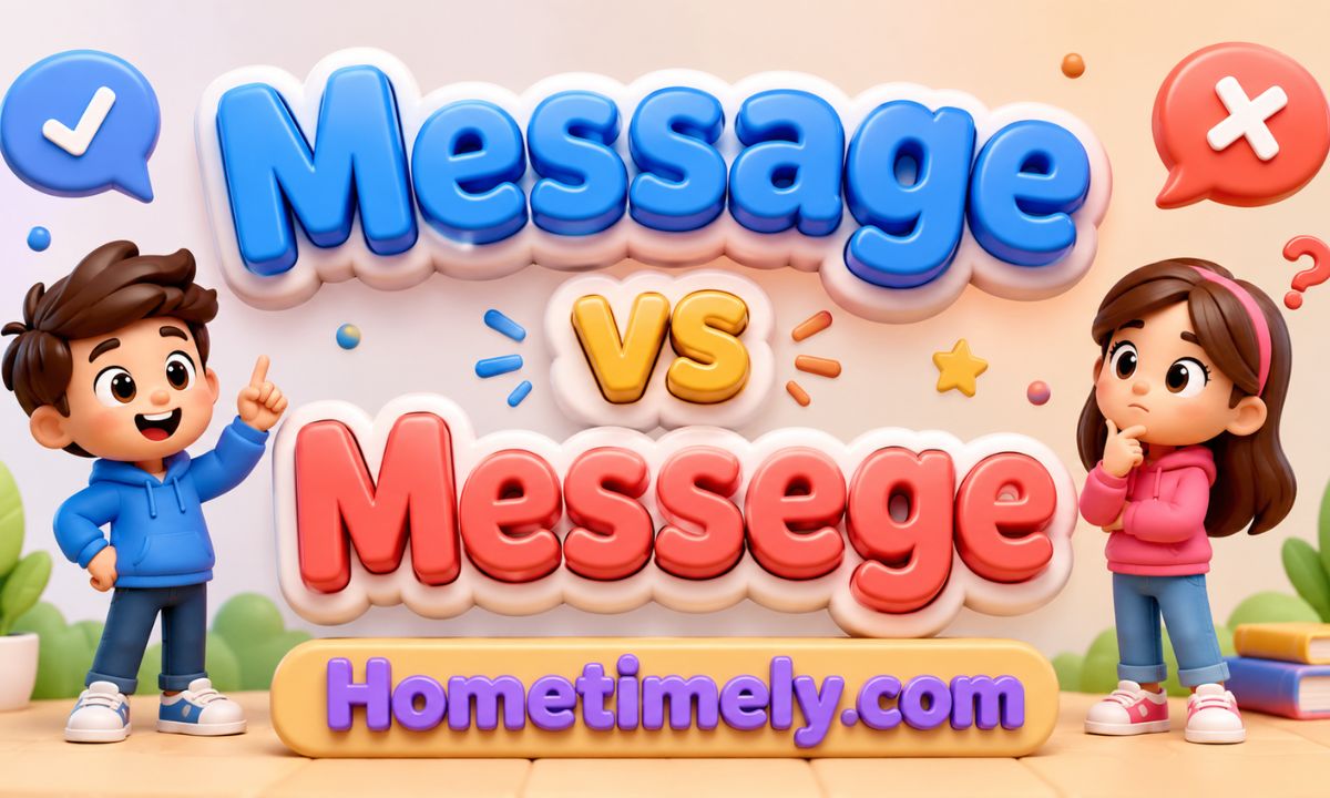 Message vs Messege