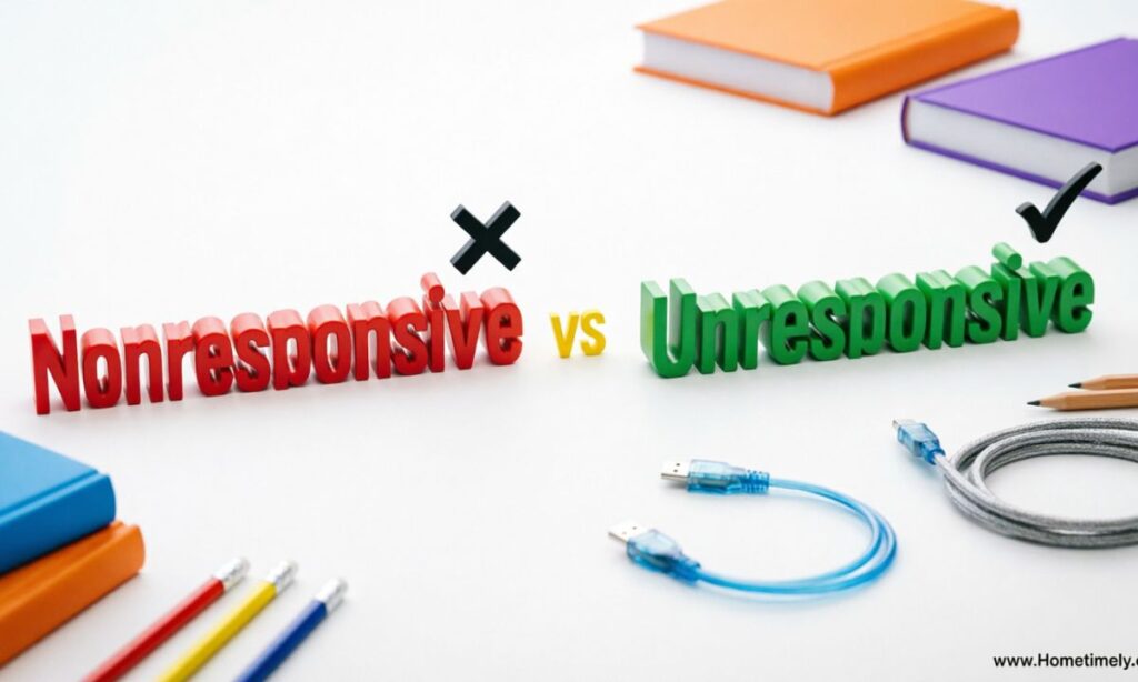 Nonresponsive vs Unresponsive Examples in Sentences