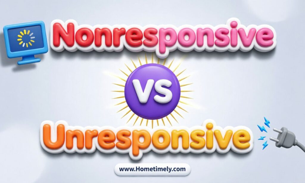 Nonresponsive vs Unresponsive Meaning — A Clear and Practical Explanation