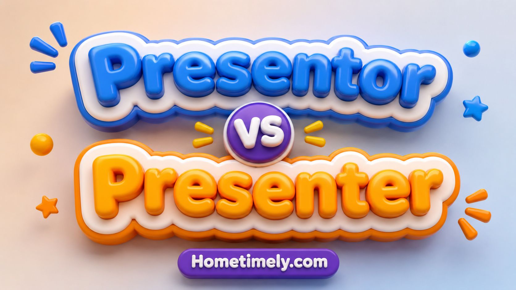 Presentor vs Presenter