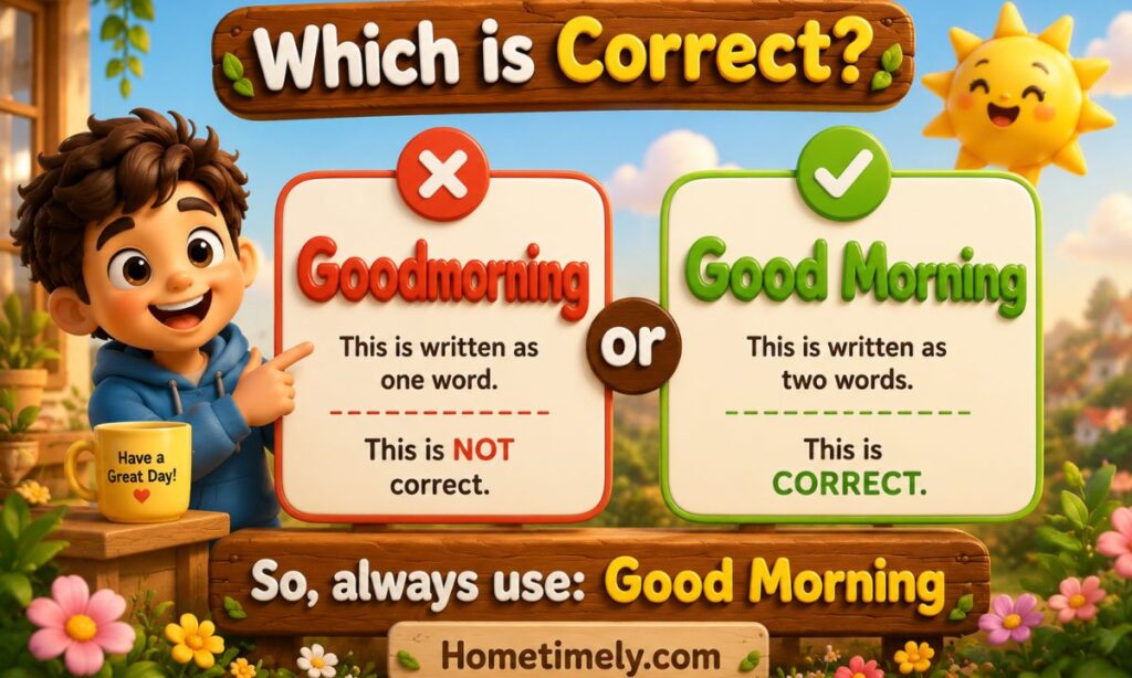 Quick Answer Goodmorning or Good Morning