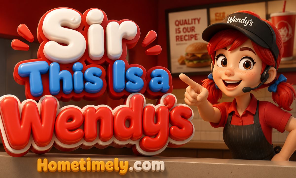 Sir this is a Wendy s
