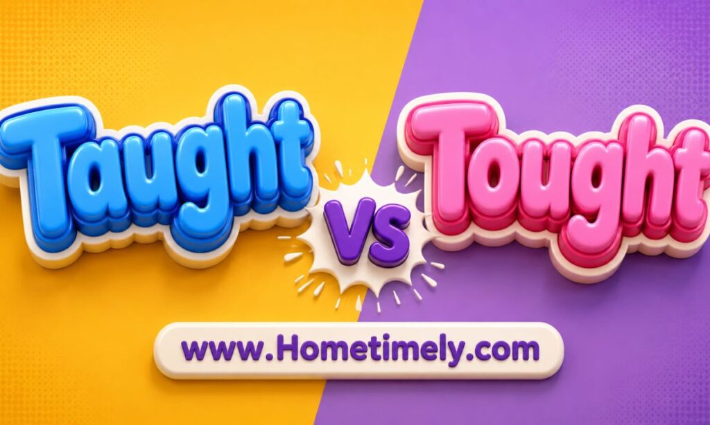 Taught vs Thought