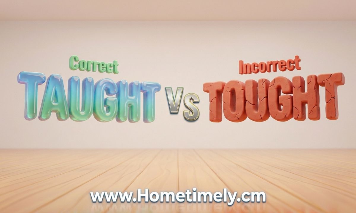 Taught vs Tought Correct Spelling, Meaning, and Usage (Complete Guide)