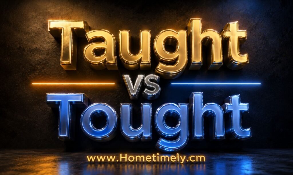 Taught vs Tought — Quick Answer