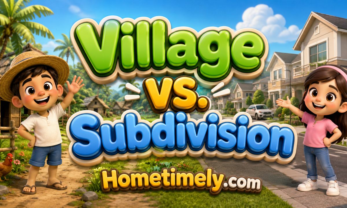 Village vs. Subdivision