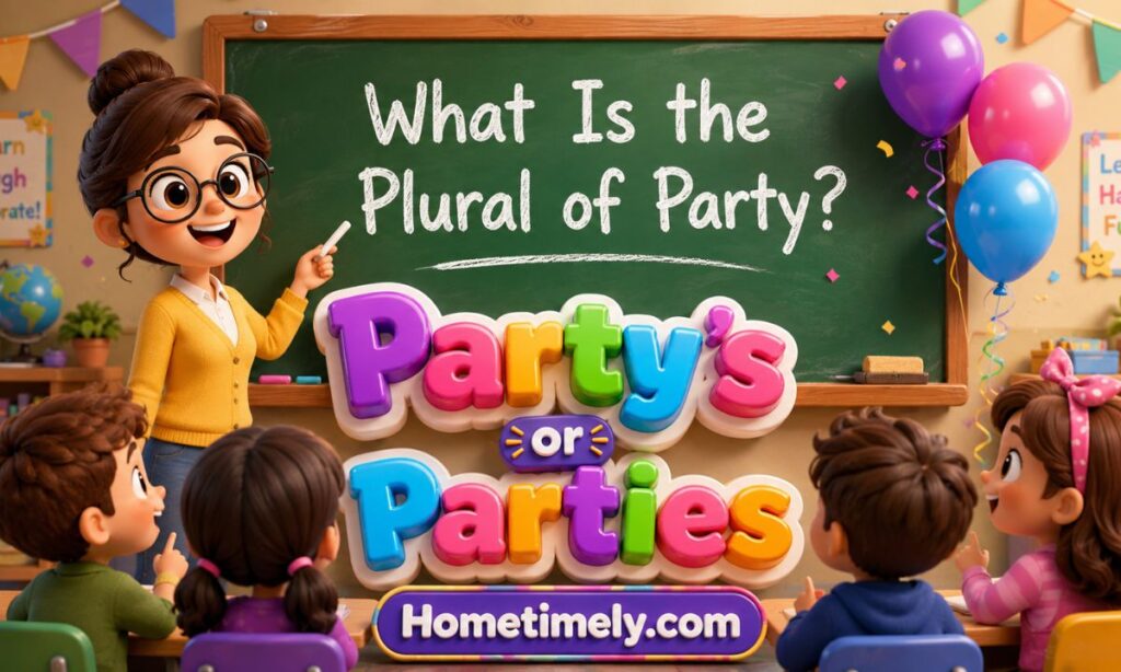 What Is the Plural of Party