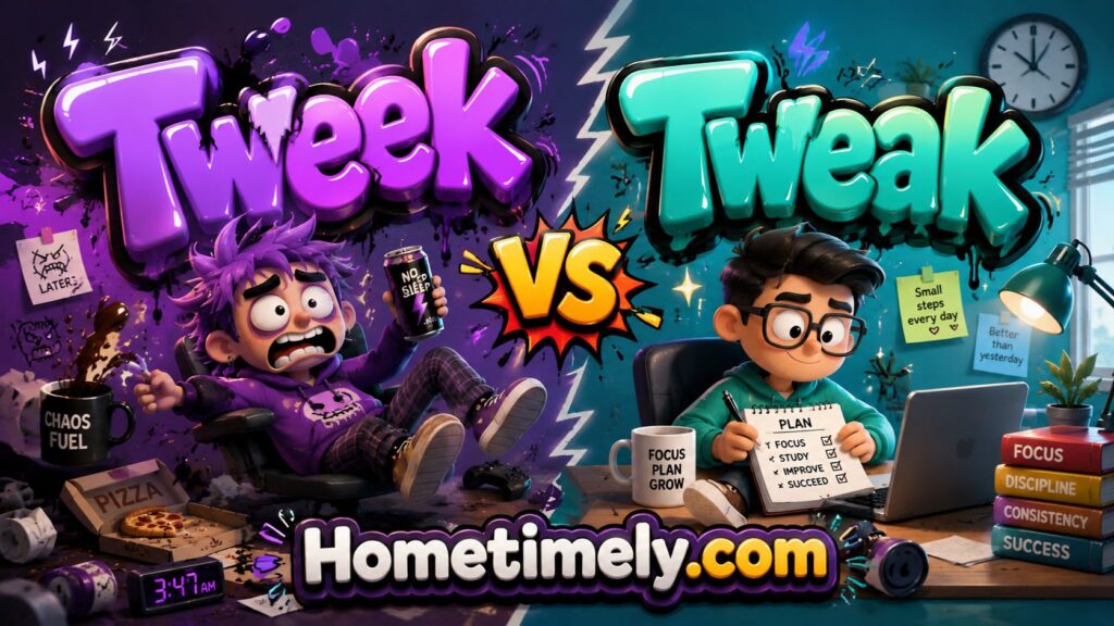 Which Is Correct Tweek or Tweak