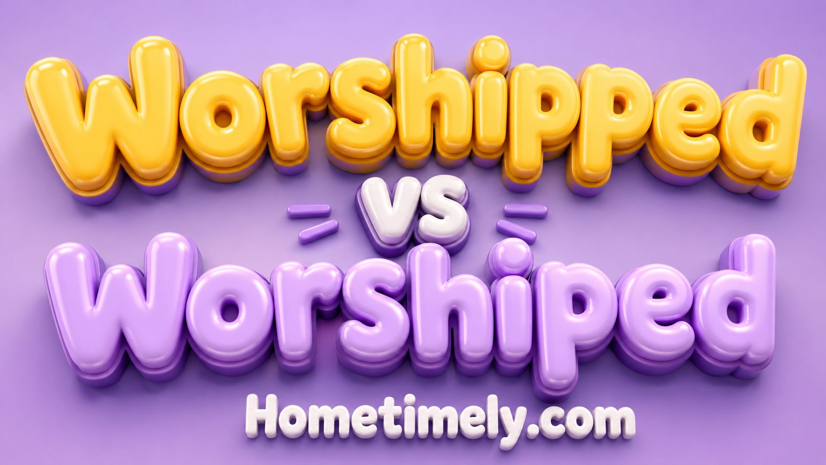 Worshipped vs Worshiped