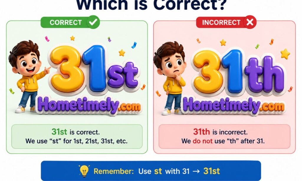 31st or 31th Quick Answer