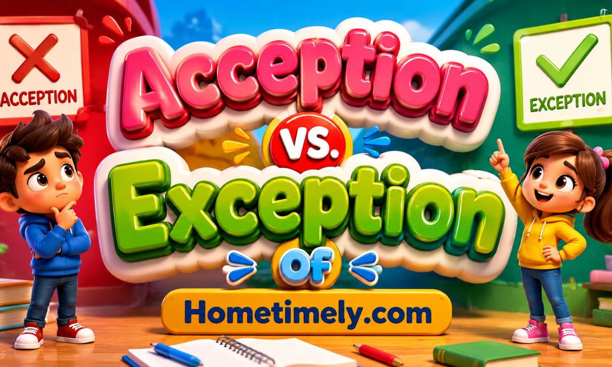 Acception vs. Exception