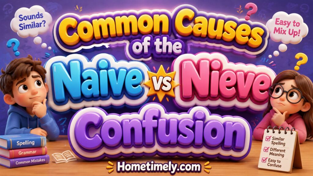 Common Causes of the Naive vs Nieve Confusion