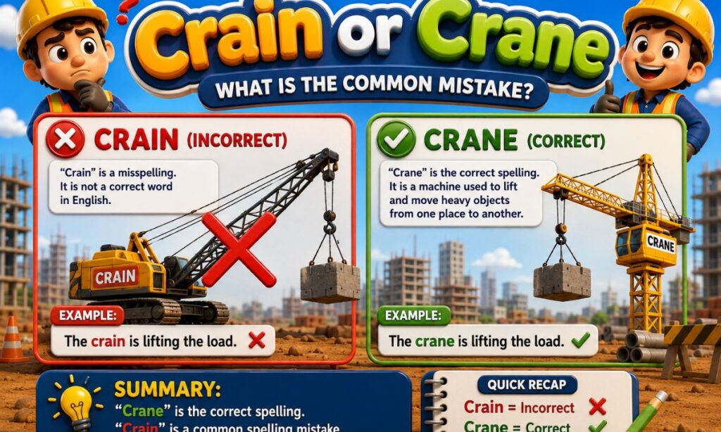 Common Mistakes with Crain and Crane