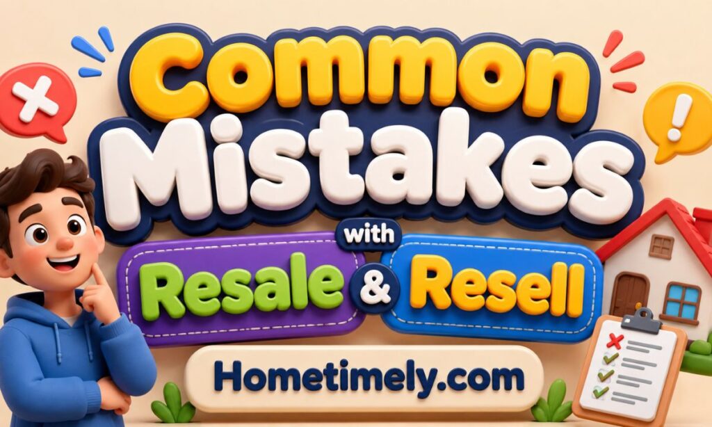 Common Mistakes with Resale and Resell