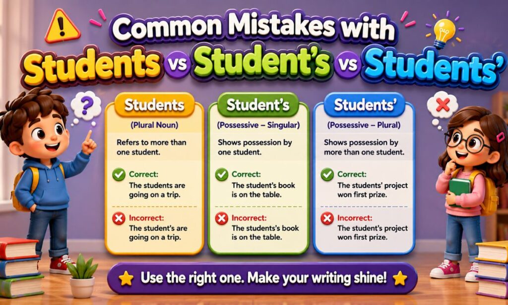Common Mistakes with Students vs Students vs Students