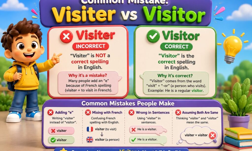 Common Mistakes with Visiter or Visitor