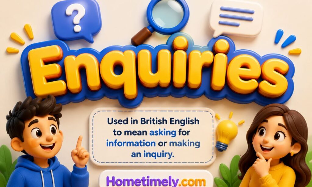 Enquiries