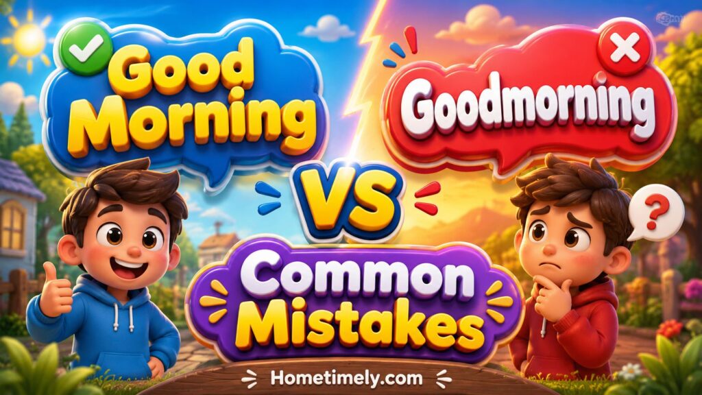 Good Morning vs Goodmorning Common Mistakes