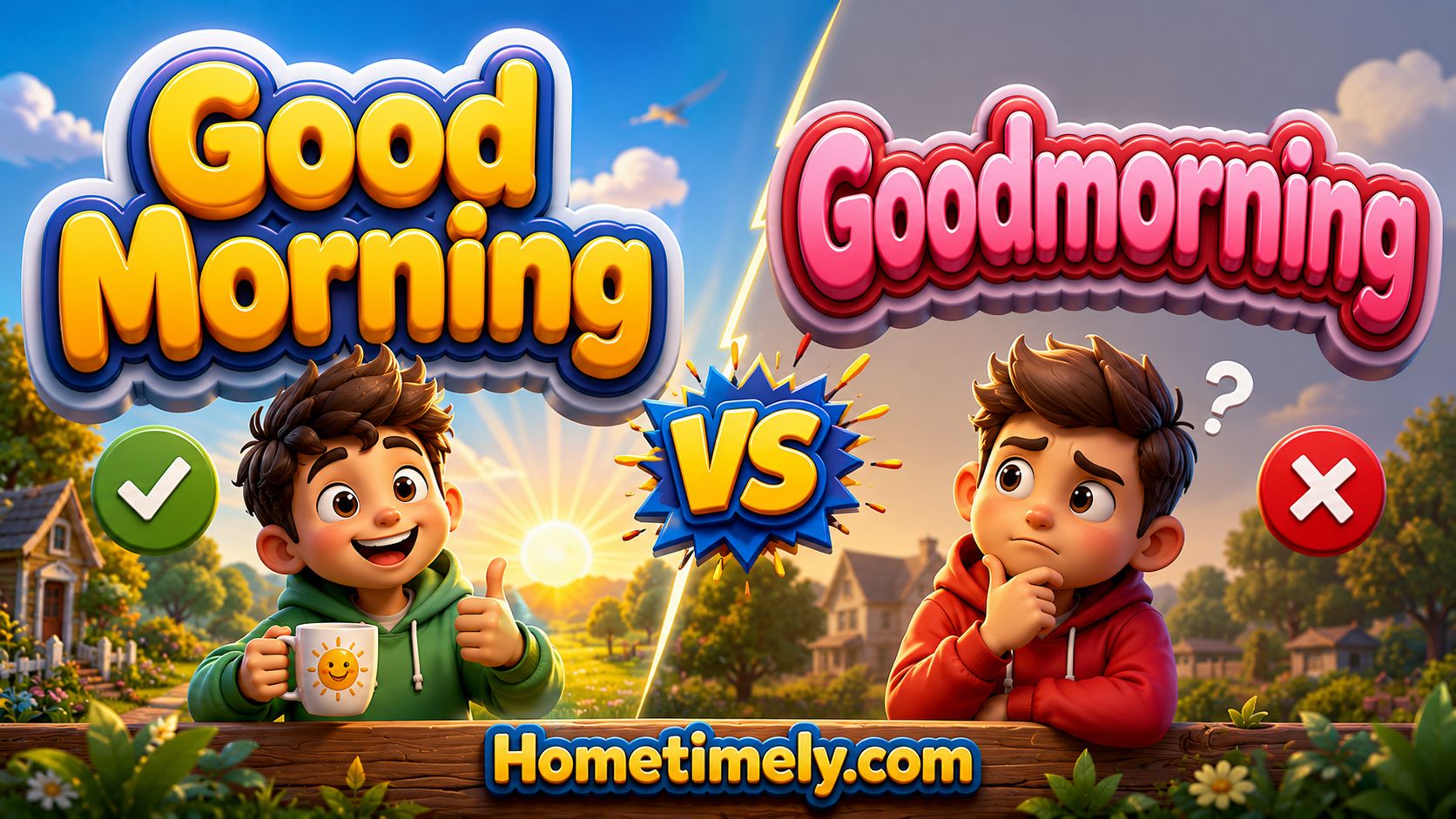 Good Morning vs Goodmorning
