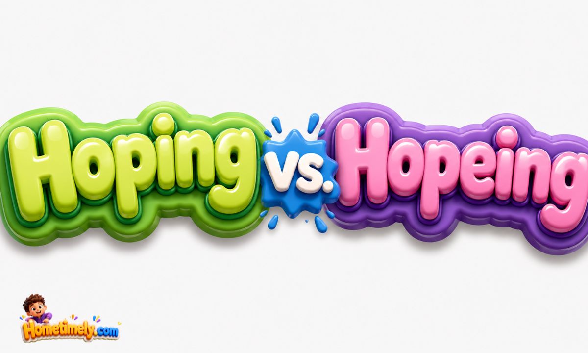Hoping vs. Hopeing