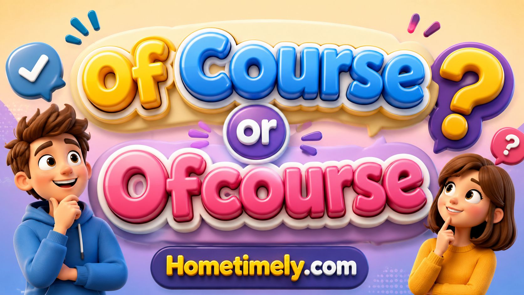 Of Course vs Ofcourse