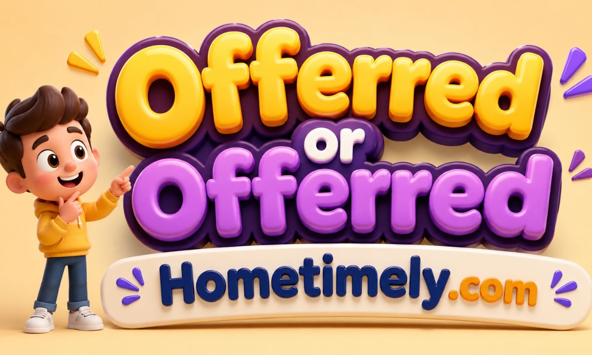 Offered or Offerred