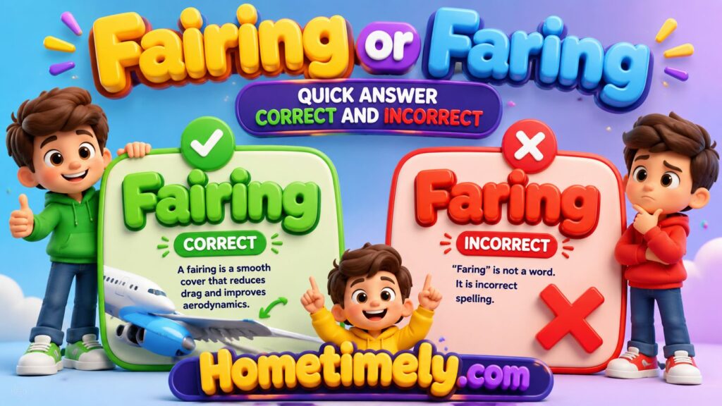 Quick Answer Fairing or Faring