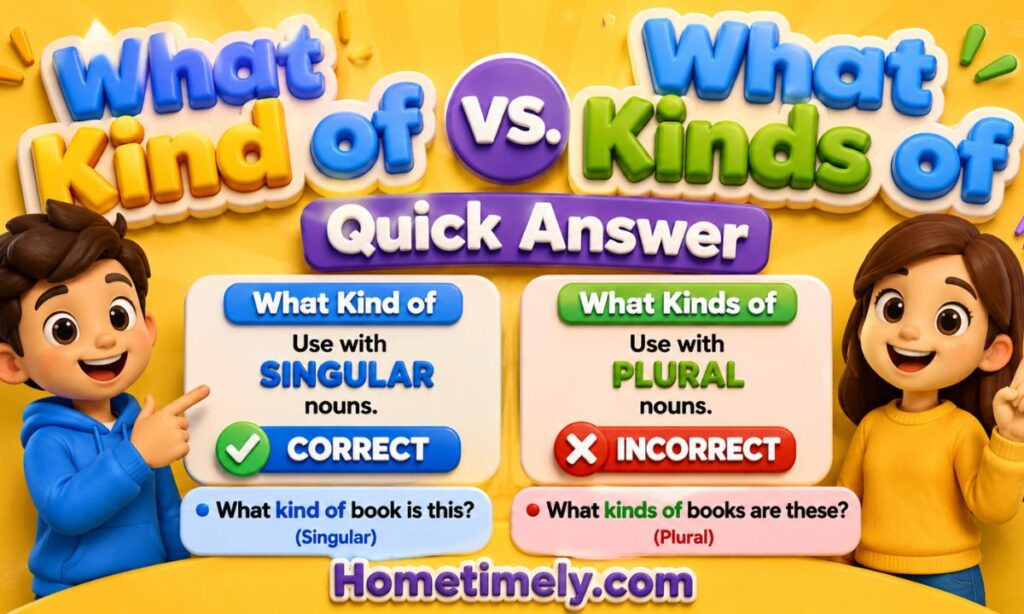 Quick Answer What Kind of vs What Kinds