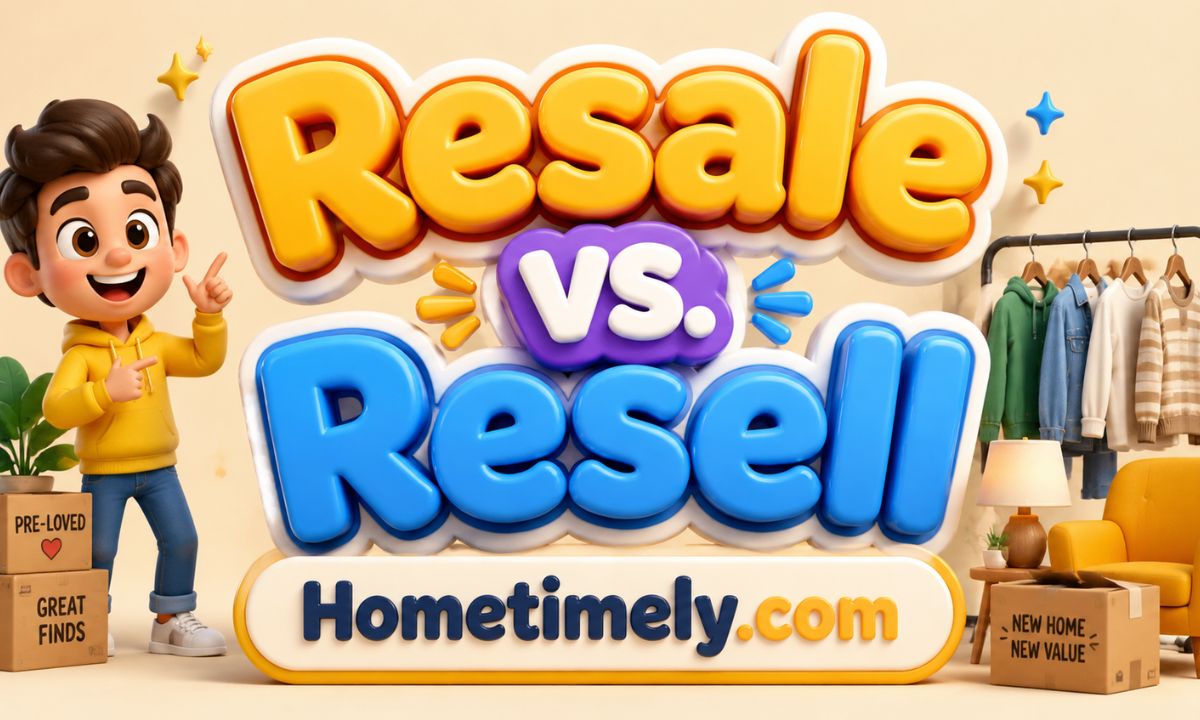Resale vs. Resell