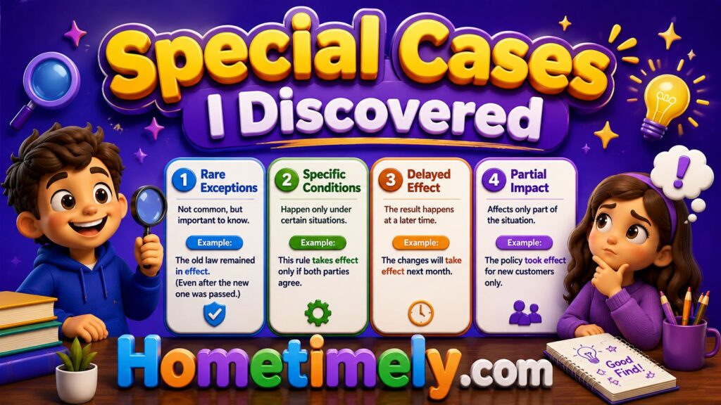 Special Cases I Discovered